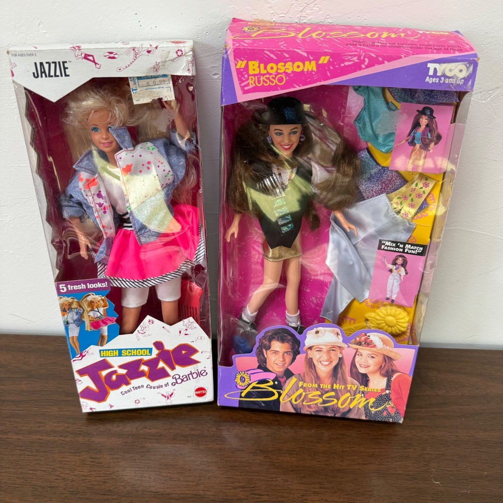 Vintage 90s Doll Lot Blossom Russo Tyco & Mattel High School Jazzie Barbie Doll